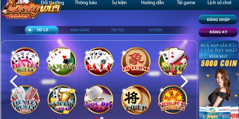 Game Đánh Bài Online Đổi Tiền Mặt Luckywin
